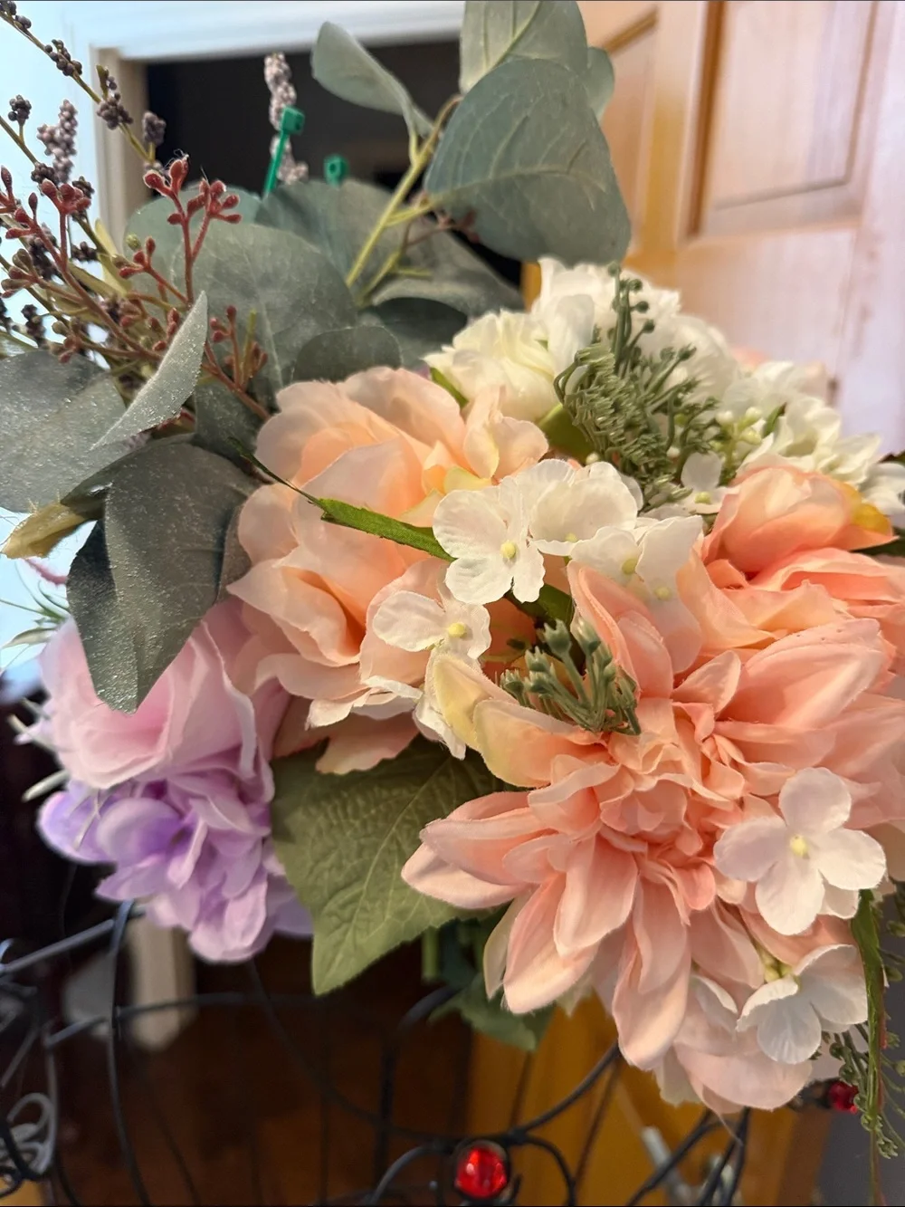 💐💐💐3 for 12$💐💐💐Artificial Floral Bouquet - Pink & Lavender Home Accent